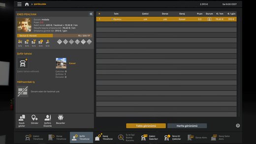 No profile truck data uploaded